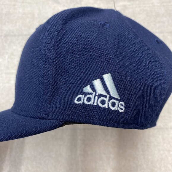 Adidas Men's Baseball Cap Fitted Hat Embroidered Logo Solid Size S/M New - Picture 10 of 10